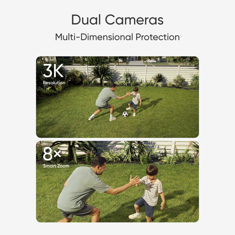 eufy Floodlight 3K Camera E340 Wired Dual Camera, 360° Pan & Tilt, Wi-Fi 6, No Monthly Fee - Image 7