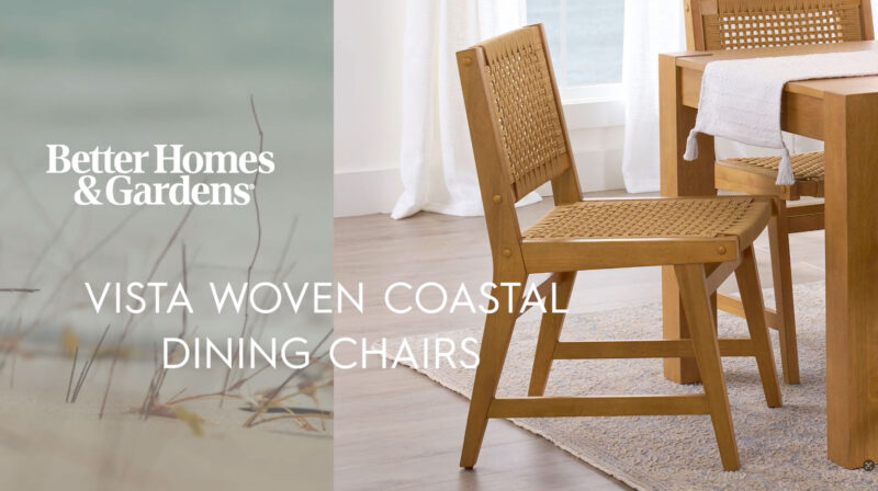Better Homes & Gardens Vista Woven Accent Chair, Light Honey Finish - Image 2