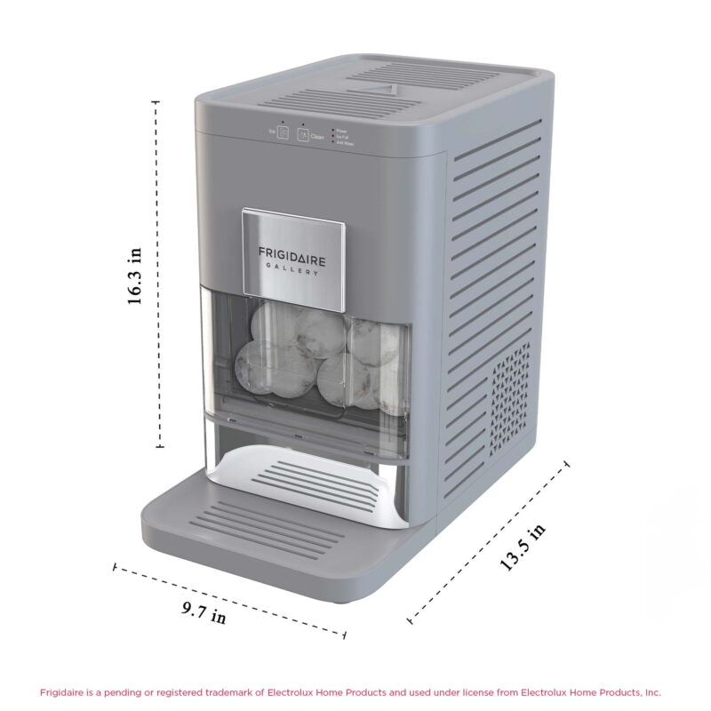 Frigidaire Gallery Artisinal Clear Sphere Ice Maker, Touch Control, Grey, EFIC242-GREY - Image 5