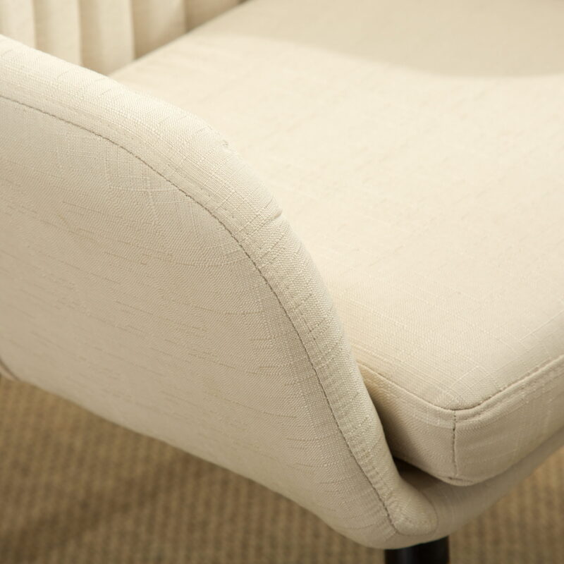 Roundhill Furniture Tuchico Contemporary Fabric Accent Chair, Tan - Image 2