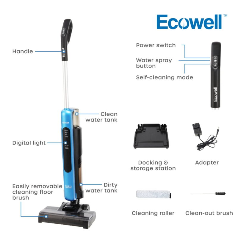 Ecowell LULU Quick Clean P03 Cordless Multi-Surface Wet Dry Vacuum - Image 2
