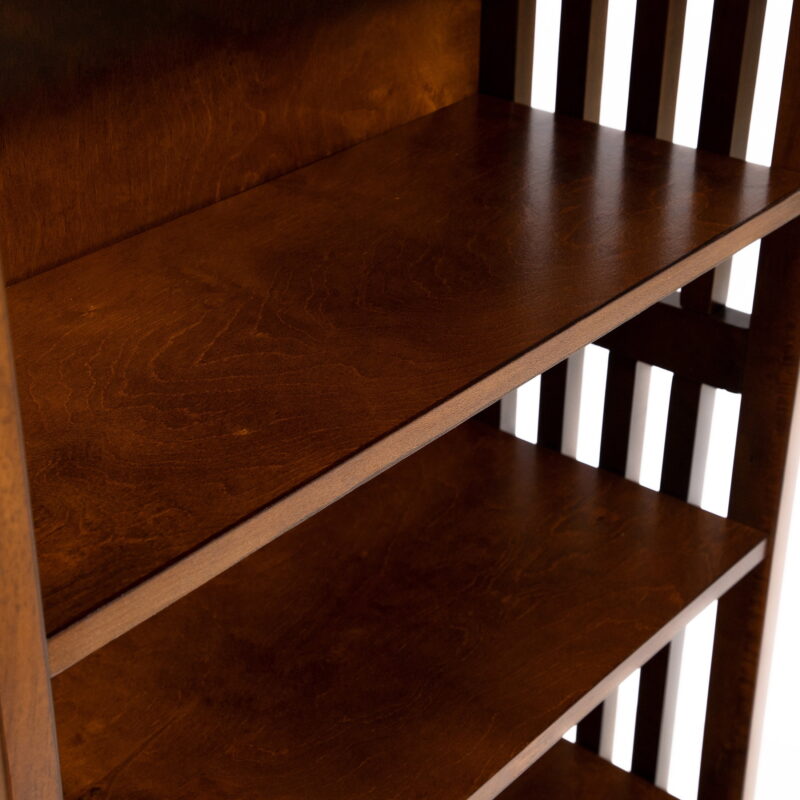 Furniture of America Aziz 5-Shelf Bookcase, Antique Oak - Image 2