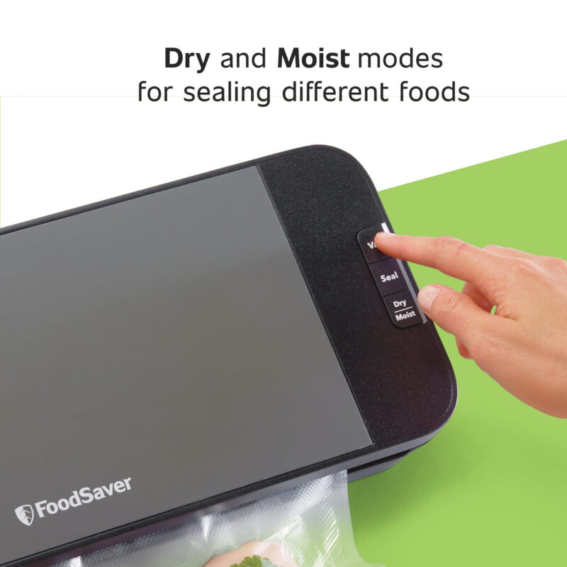 FoodSaver VS2110 Vacuum Sealing System, Food Vacuum Sealer. Black/Dark Gray - Image 4