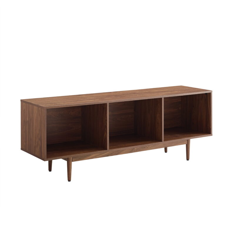 Crosley Adjustable Furniture Television Stand, Wood Walnut, 22.25" x 60" x 15.75", 48.84 lbs - Image 4