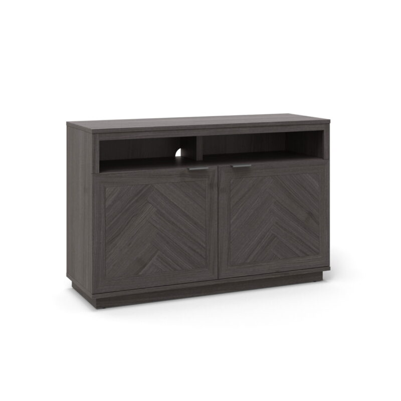 Better Homes & Gardens Herringbone TV Stand for TVs up to 55”, Gray - Image 5