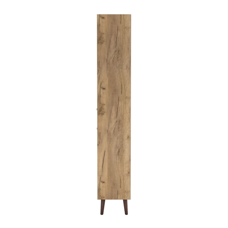 Furniture of America Nye Mid-Century Modern 5-Shelf Standard Bookcase with Light Oak - Image 6