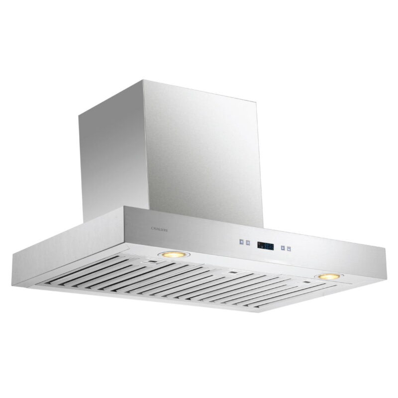 CAVALIERE 30" Inch Range Hood in Brushed Stainless Steel 900 CFM- LED Lighting- SV218Z-30 - Image 6