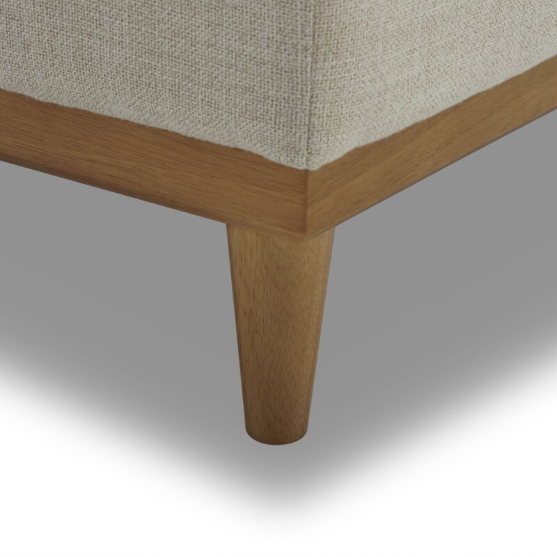 Better Homes & Gardens Springwood Wood Frame Accent Chair, Cream Linen - Image 6