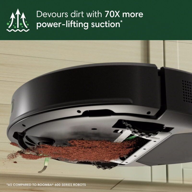 iRobot Roomba 105 Vac Robot Vacuum and Self-Charging Dock with Intense Power Lifting Suction, LiDAR​ Navigation, Multi-Surface Cleaning, - Image 3
