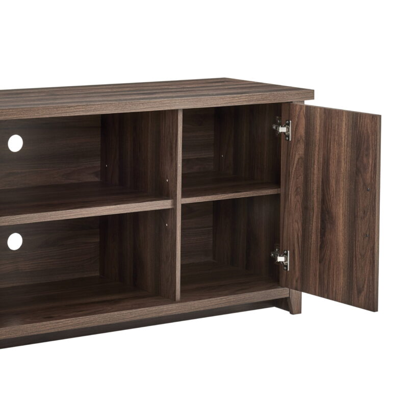 Mainstays TV Stand for TVs up to 65", Canyon Walnut - Image 4