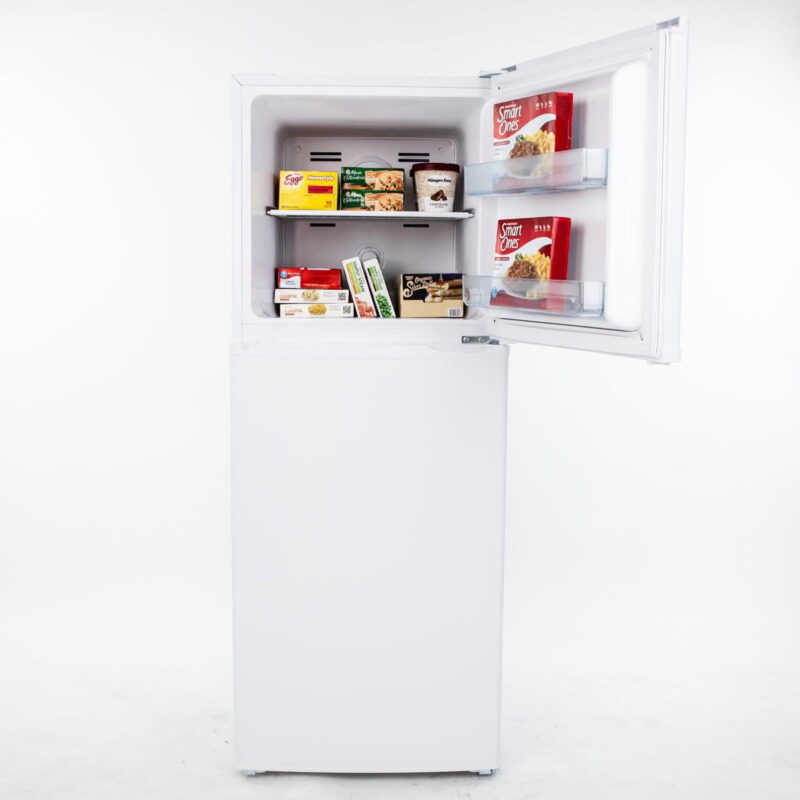 Avanti FF7B3S 22 Inch Freestanding Top Freezer Refrigerator with 7 cu. ft. Total Capacity in Stainless Steel - Image 3