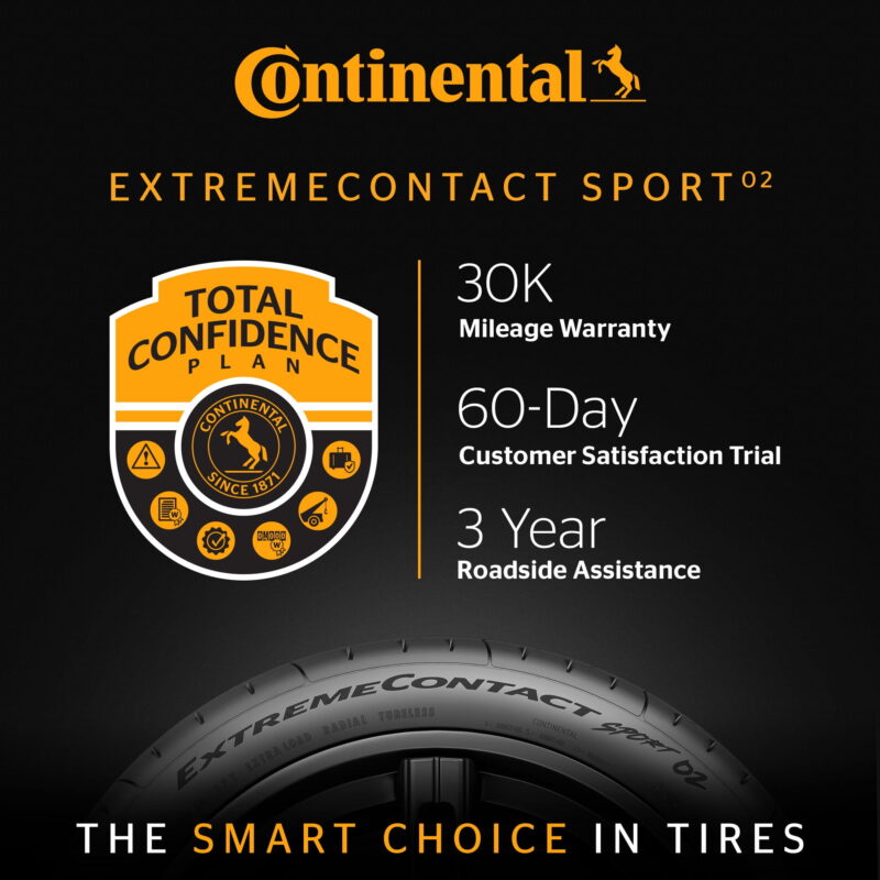 Continental ExtremeContact Sport 02 Summer 245/40ZR18 97Y XL Passenger Tire - Image 3