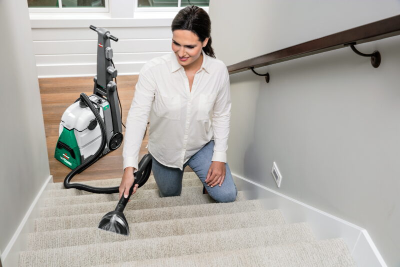 BISSELL Big Green Machine Professional Carpet Cleaner, with XL DirtLifter PowerBrush, 9' Long Reach Hose, 6-inch Tough Stain Tool, Includes PRO MAX with Stain Protect Technology Formula, 86T3 - Image 4