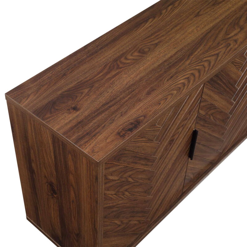 Better Homes & Gardens Wyatt Geo TV Stand for TVs up to 70",  Walnut Finish - Image 7