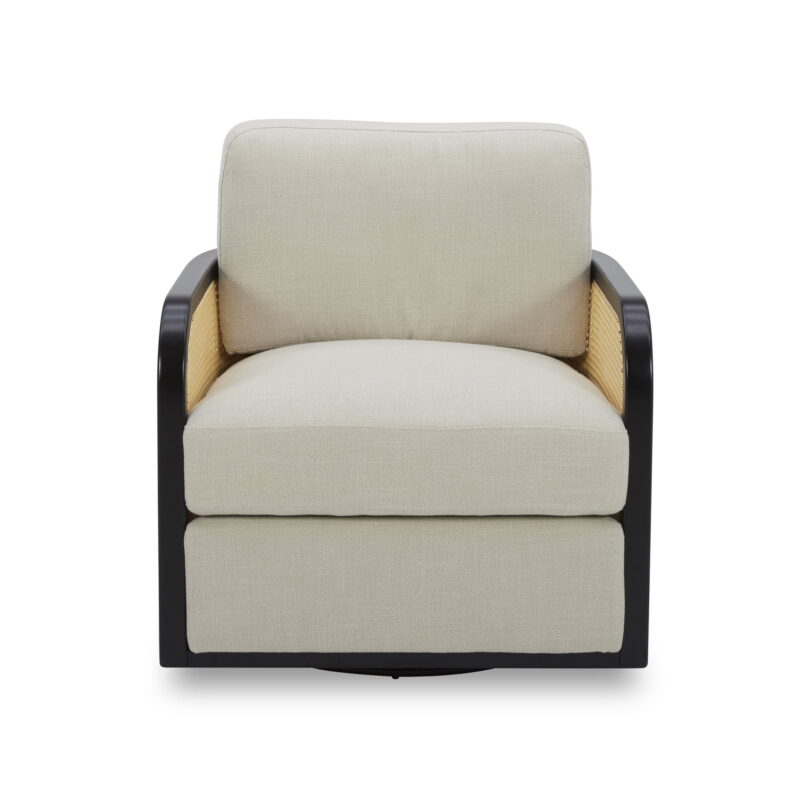 Better Homes & Gardens Springwood Cane Swivel Accent Chair, Charcoal - Image 5