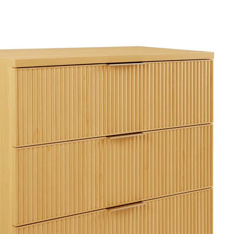 Better Homes & Gardens Lillian Fluted 4 Drawer Dresser, Natural Pine - Image 7