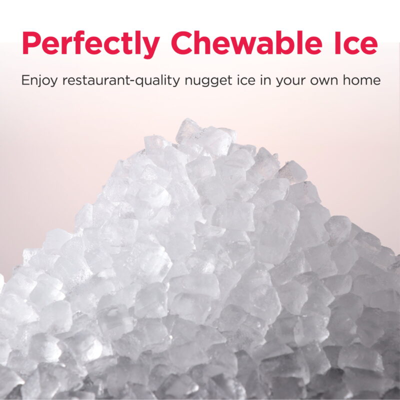 Frigidaire Gallery 33 lbs. Touchscreen Nugget Ice Maker - Stainless Steel Accent, EFIC220, Black - Image 4