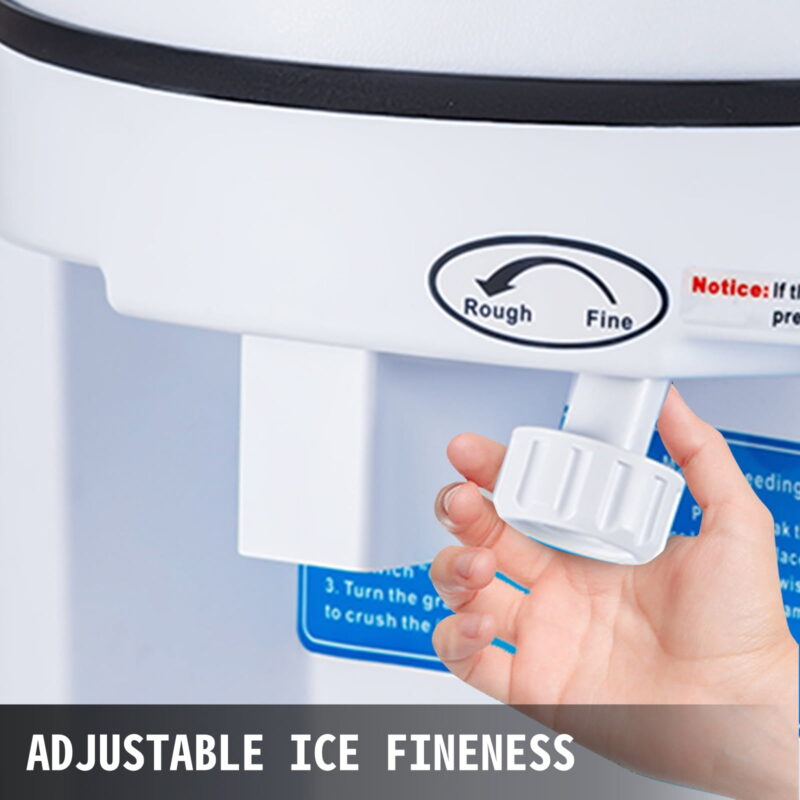 BENTISM Commercial Ice Shaver Ice Shaving Machine with Hopper 1102 LBS/H Snow Cone Maker - Image 3