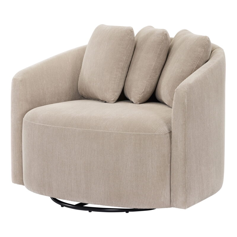Beautiful Drew Accent Chair by Drew Barrymore, Fawn Cord - Image 6