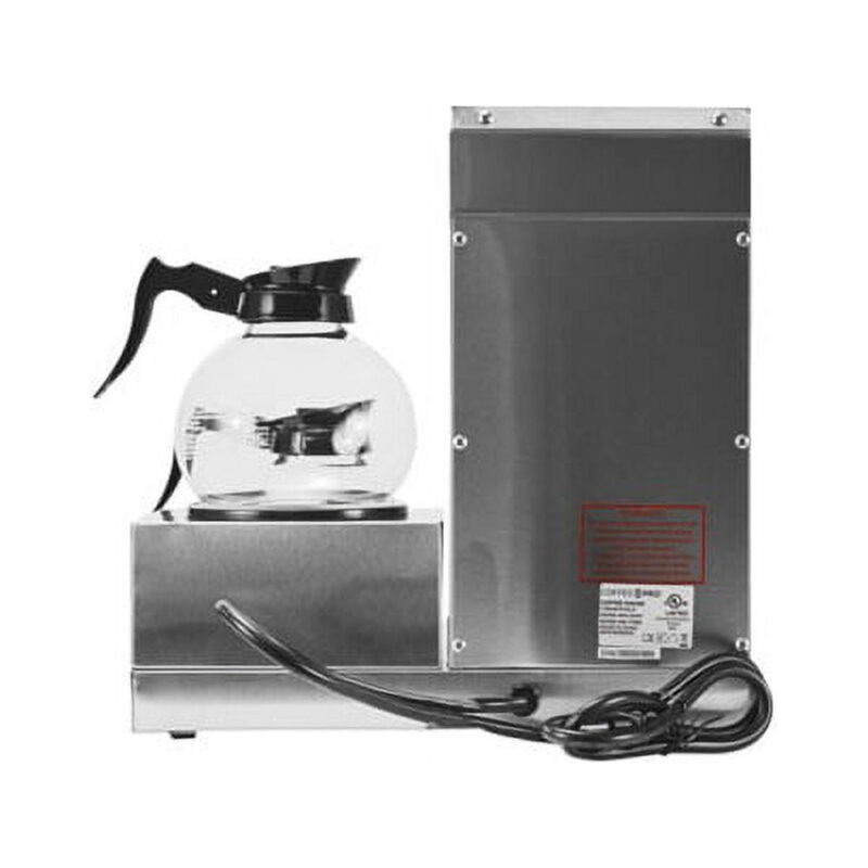 Coffee Pro Three-Burner Low Profile Institutional Coffee Maker, 36-Cup, Stainless Steel - Image 3