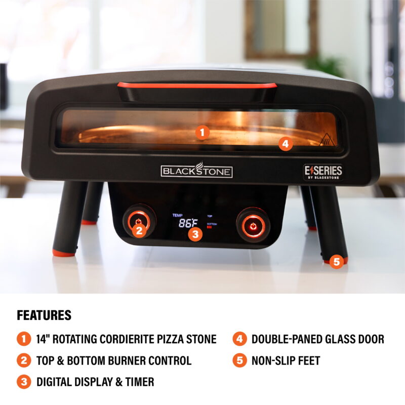 Blackstone 14" Electric Tabletop Pizza Oven with Rotating Pizza Stone - Image 6