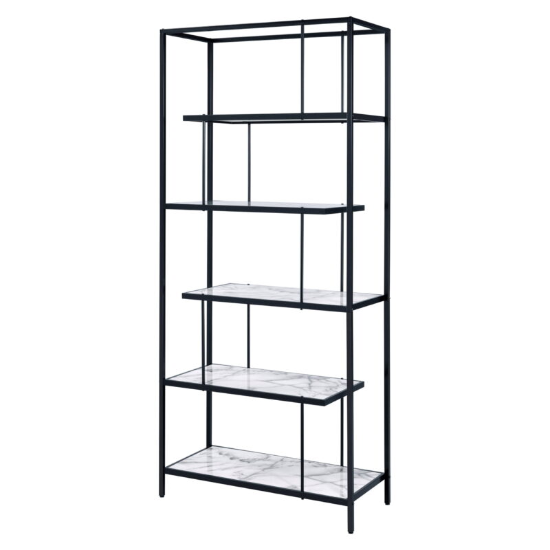 Furniture of America Harper 5-Shelf Bookcase, Black - Image 2