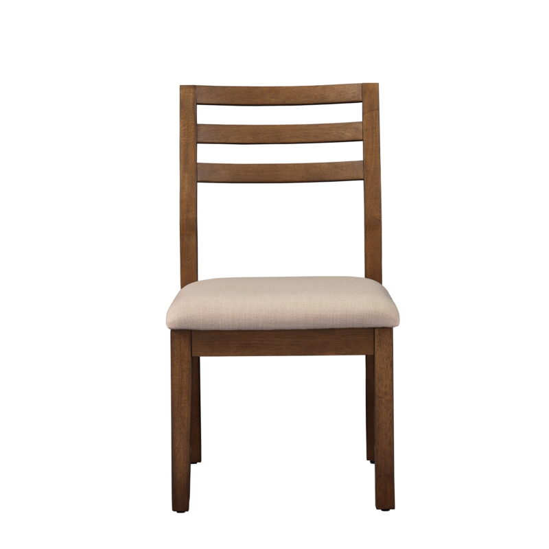 Better Homes & Gardens Ezra Dining Room Chair 2 Pack, Walnut and Cream Fabric Color - Image 4
