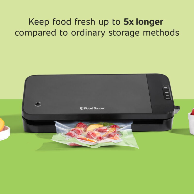 FoodSaver VS2110 Vacuum Sealing System, Food Vacuum Sealer. Black/Dark Gray - Image 2