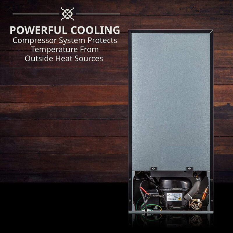 Ivation 18 Bottle Compressor Wine Cooler Refrigerator Large Freestanding Wine Cellar Glass Door Black - Image 6