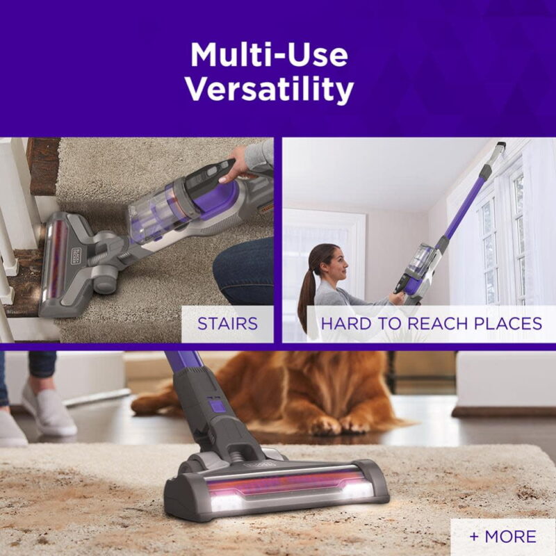 Black and Decker Powerseries Extreme 20V Max Cordless Pet Stick Vacuum - Image 6