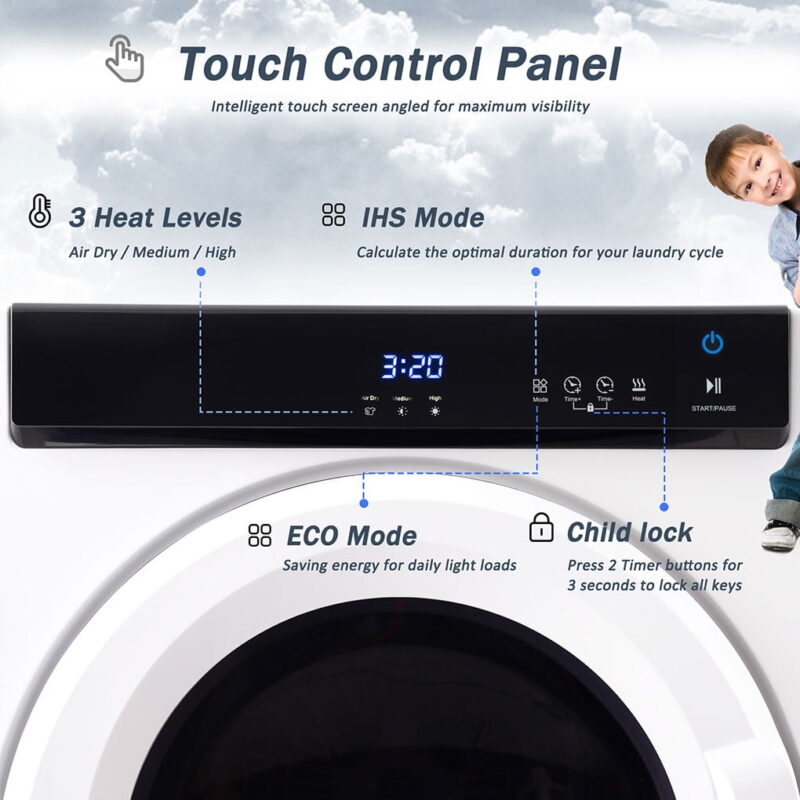 Irene Inevent Electric Clothes Dryer Apartment Dorm Clothes Drying Machine - Image 4