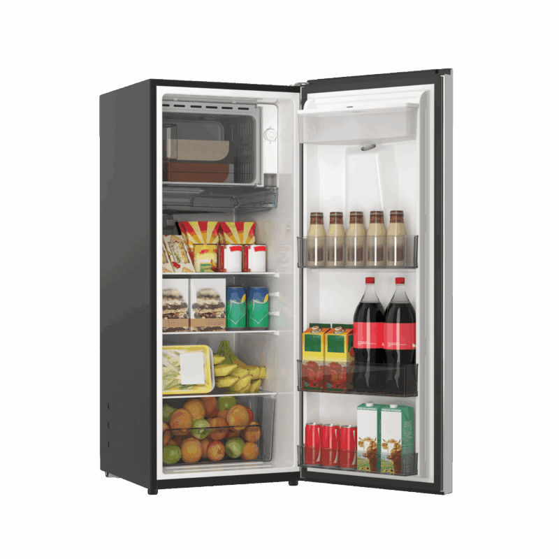 Galanz 6.5 Cu ft One Door Refrigerator, with Water Dispenser, Stainless Steel Look, Estar, New - Image 6
