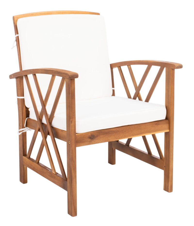 SAFAVIEH 4-Pieces Patio Outdoor Furniture Set, Beige - Image 6