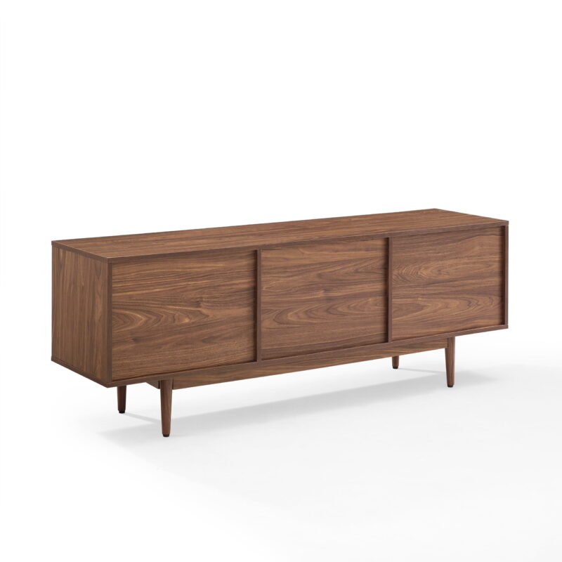 Crosley Adjustable Furniture Television Stand, Wood Walnut, 22.25" x 60" x 15.75", 48.84 lbs - Image 7