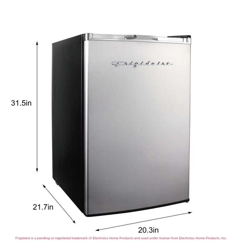 Frigidaire, 4.5 Cu. Ft. Compact Fridge with Chrome Trim - EFR492, Platinum - Image 5