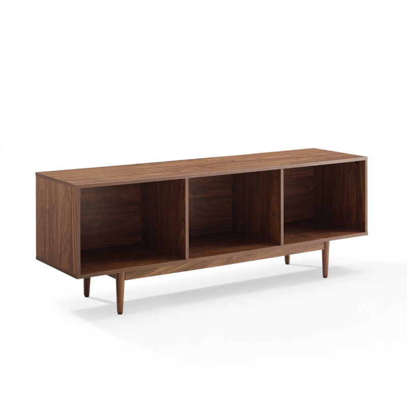 Crosley Adjustable Furniture Television Stand, Wood Walnut, 22.25" x 60" x 15.75", 48.84 lbs - Image 6