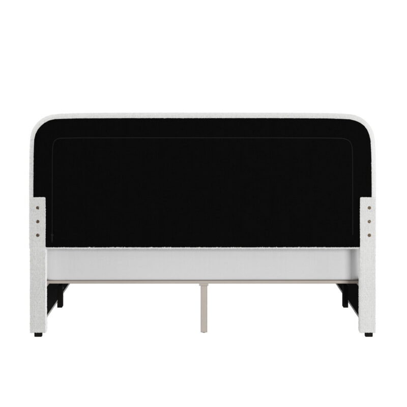 Better Homes & Gardens Juliet Queen Boucle Platform Bed, Ivory - Image 5