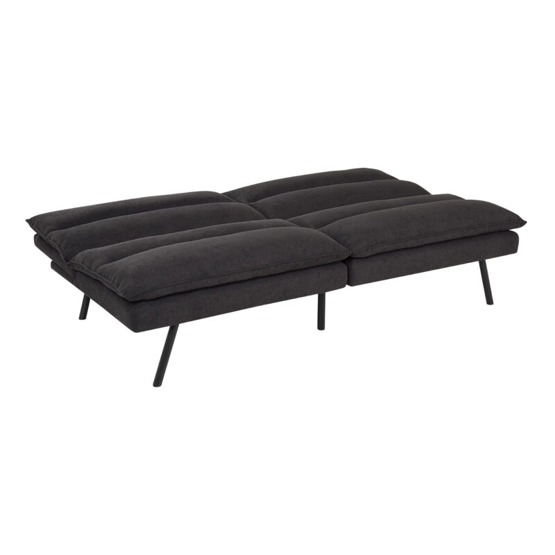 Mainstays Pillow Top 71.25" Futon, Charcoal - Image 2