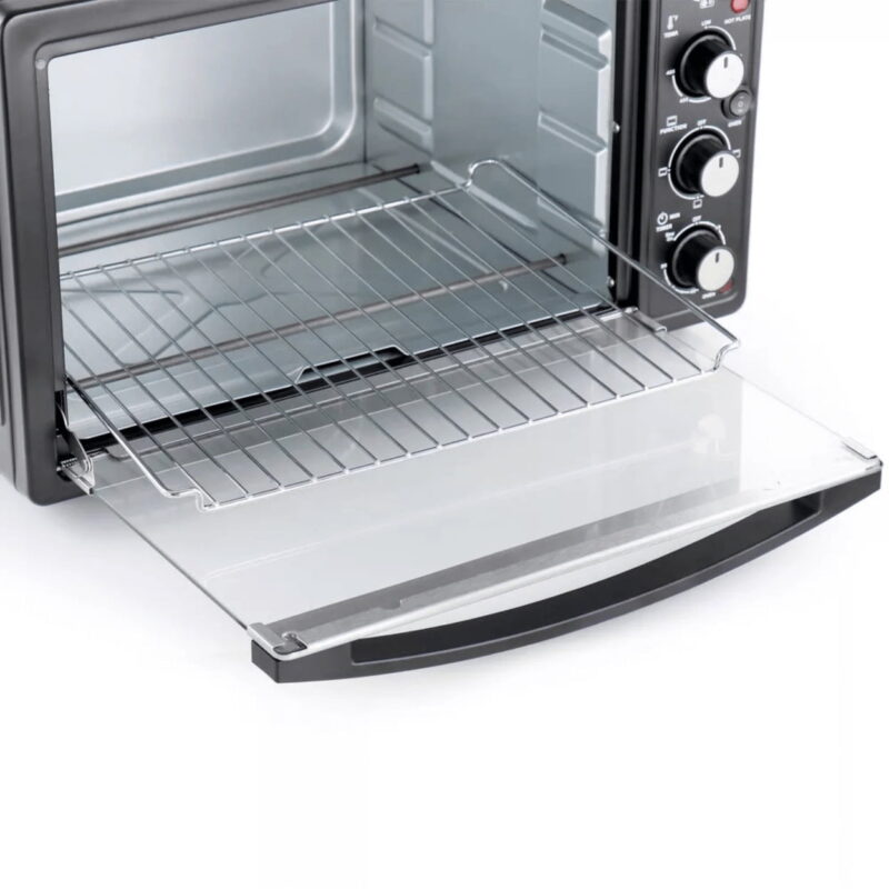 Better Chef Chef Central XL Toaster Oven and Broiler with Dual Solid Element Burners in Black - Image 5