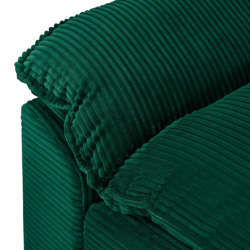 Gewnee Sectional Sofa with Chaise Storage Ottoman, Small L Shaped Free Combination Corduroy Couch Furniture Sets for Living Room - Image 6