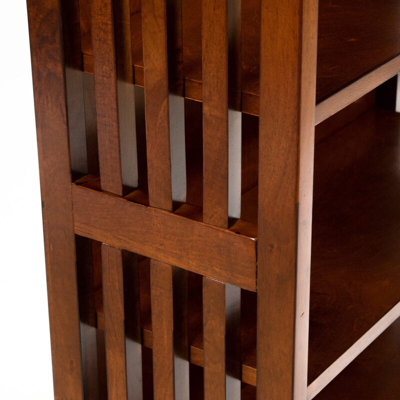 Furniture of America Aziz 5-Shelf Bookcase, Antique Oak - Image 6