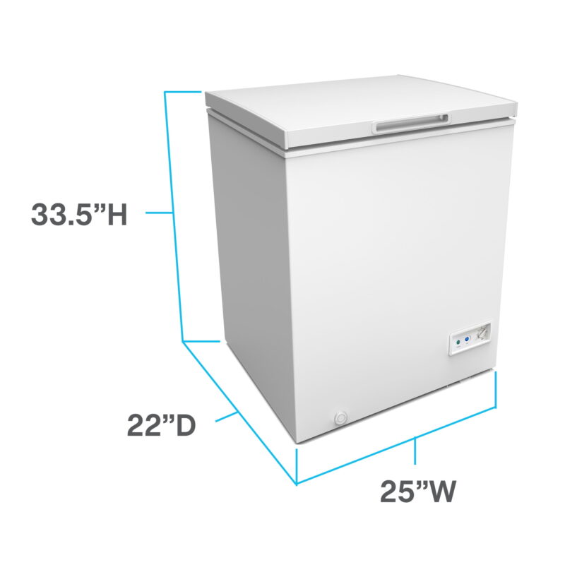 Avanti Garage Ready Chest Freezer, 5.0 Cu. ft. Capacity, in White (​CF5F0W) - Image 4