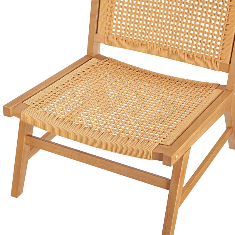 Better Homes & Gardens Vista Woven Accent Chair, Light Honey Finish - Image 7
