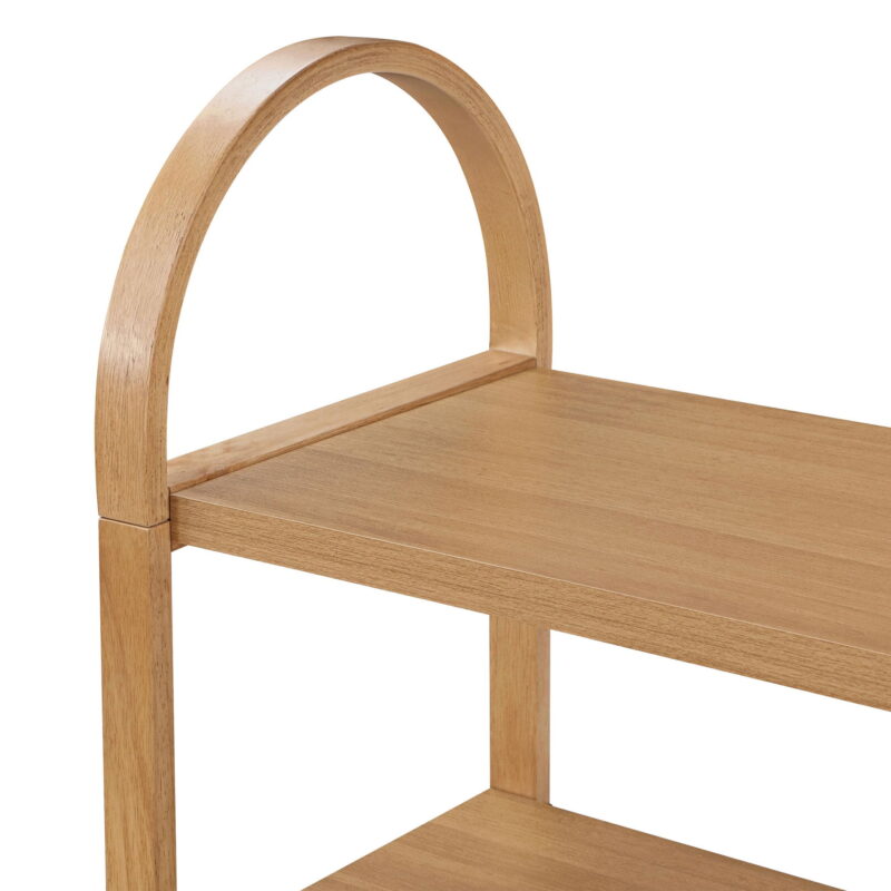 Beautiful 3-Shelf Open Bookcase by Drew Barrymore, Adult, Warm Honey Finish - Image 6