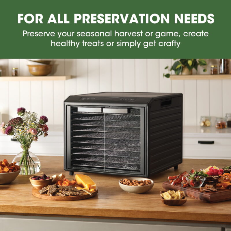 Excalibur 10 Tray Select Digital Dehydrator, in Stainless Steel (DH10SCSS13) - Image 5
