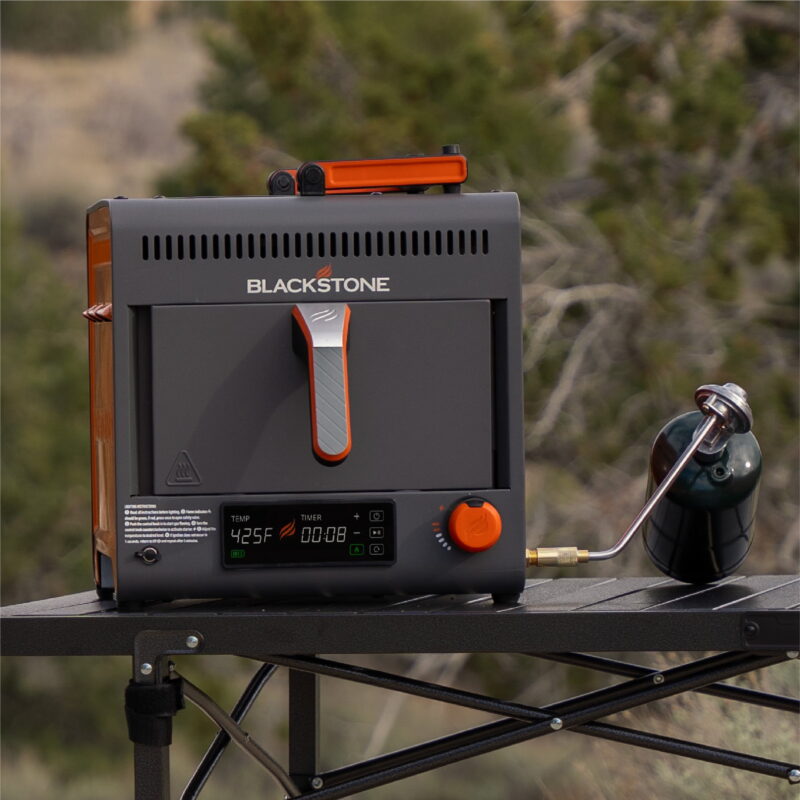 Blackstone Adventure Ready Portable Propane Air Fryer, 4 Quart, Gray & Orange, 18W, 3ft Cord - Image 3