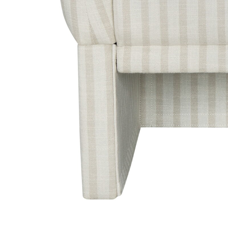 Beautiful Small Space Accent Chair by Drew Barrymore, Beige and White Linen - Image 7