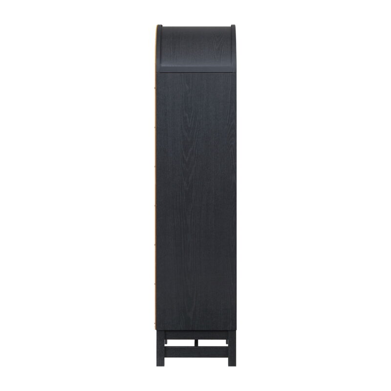 Better Homes & Gardens Juliet Narrow Arch Bookcase, Rich Black Finish - Image 2