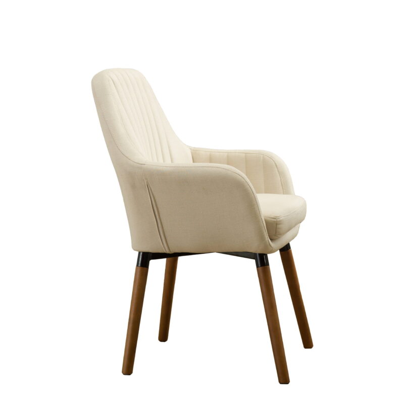 Roundhill Furniture Tuchico Contemporary Fabric Accent Chair, Tan - Image 6