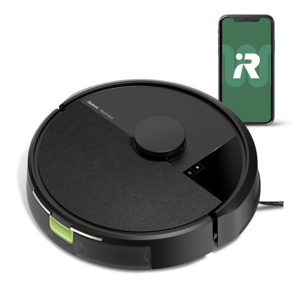 iRobot Roomba 105 Vac Robot Vacuum and Self-Charging Dock with Intense Power Lifting Suction, LiDAR​ Navigation, Multi-Surface Cleaning,